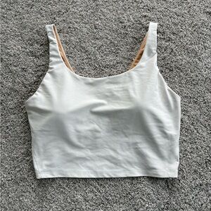 Old Navy White Long Line Sports Bra